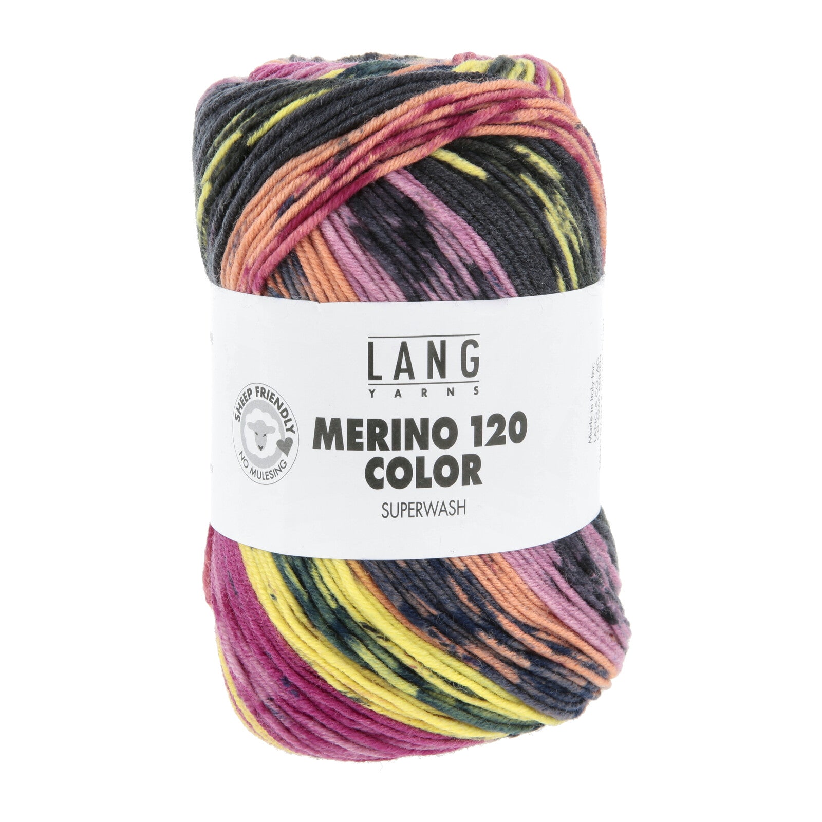 MERINO 120 COLOR - VIOLETT/GELB/DUNKELBLAU/TANGER