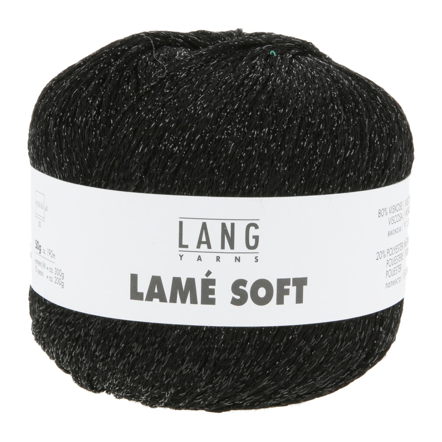 LAMÉ SOFT - SCHWARZ