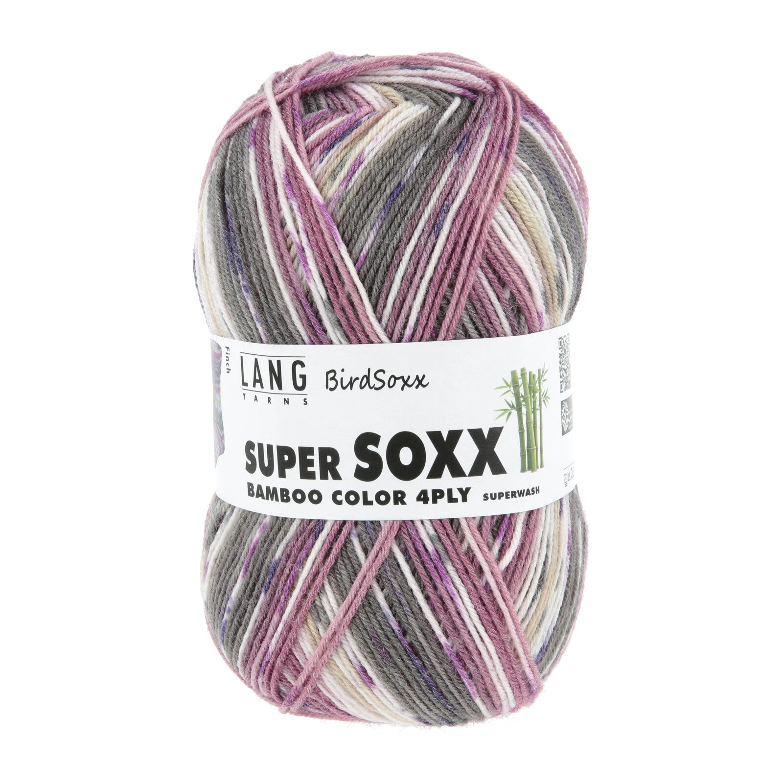 SUPER SOXX BAMBOO COLOR 4-FACH/4-PLY - BEERE/BRAUN 1144 FINCH