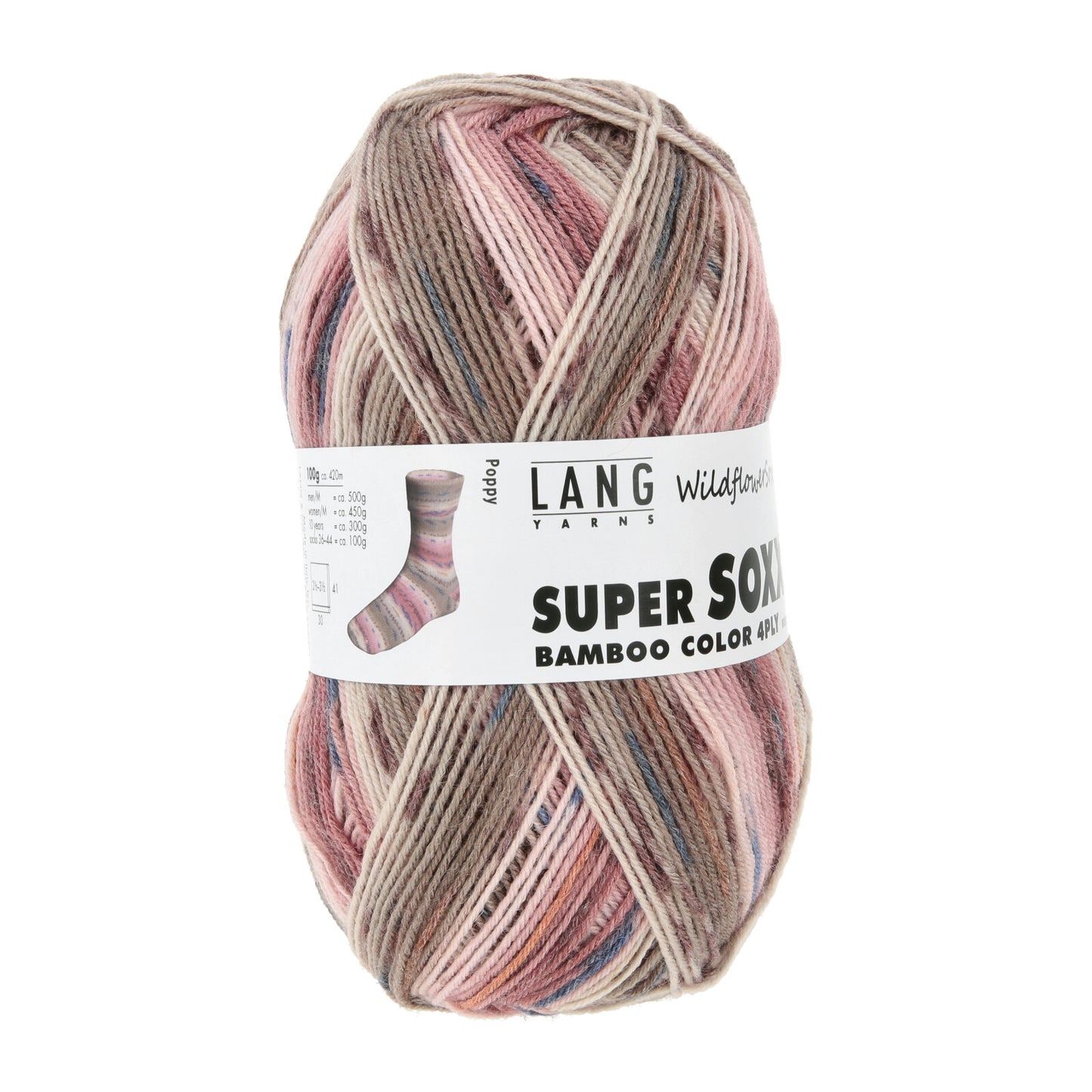 SUPER SOXX BAMBOO COLOR 4-FACH/4-PLY