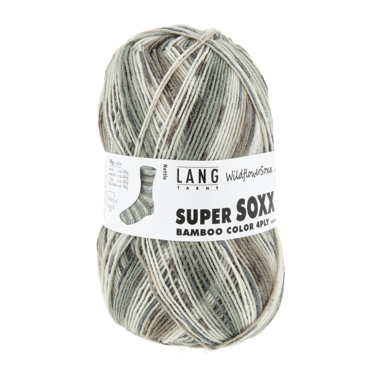 SUPER SOXX BAMBOO COLOR 4-FACH/4-PLY