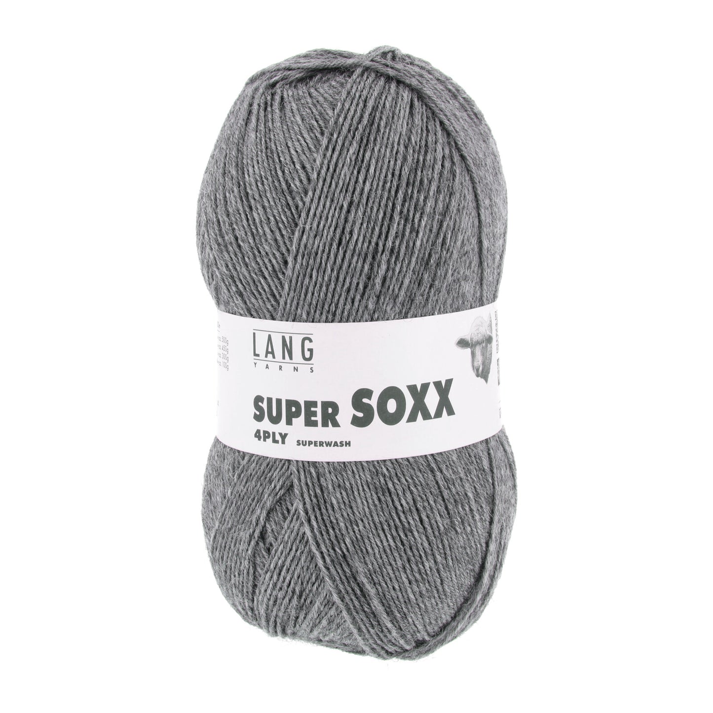 SUPER SOXX 4-FACH/4-PLY - DUNKELGRAU MÉLANGE