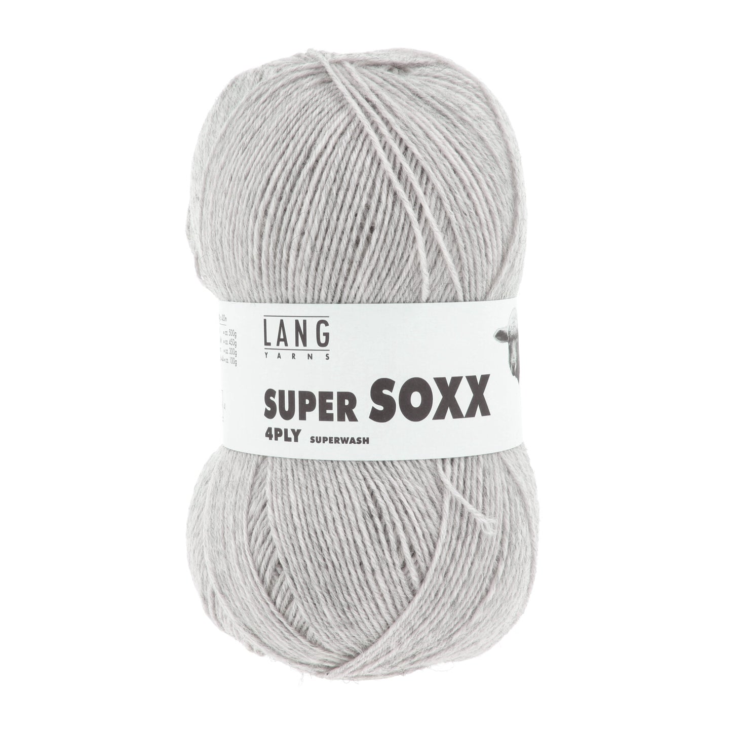 SUPER SOXX 4-FACH/4-PLY - HELLGRAU MÉLANGE