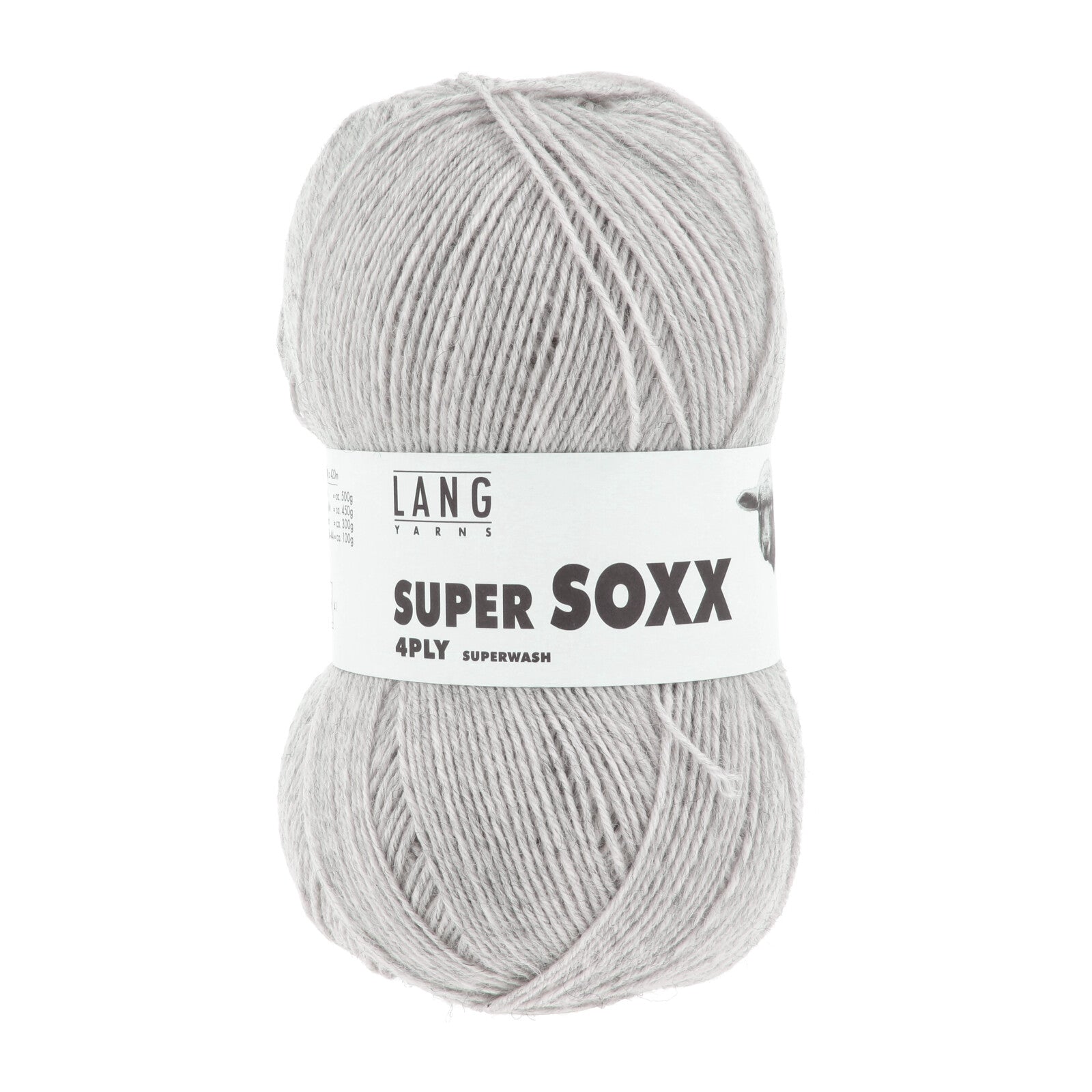 SUPER SOXX 4-FACH/4-PLY - HELLGRAU MÉLANGE