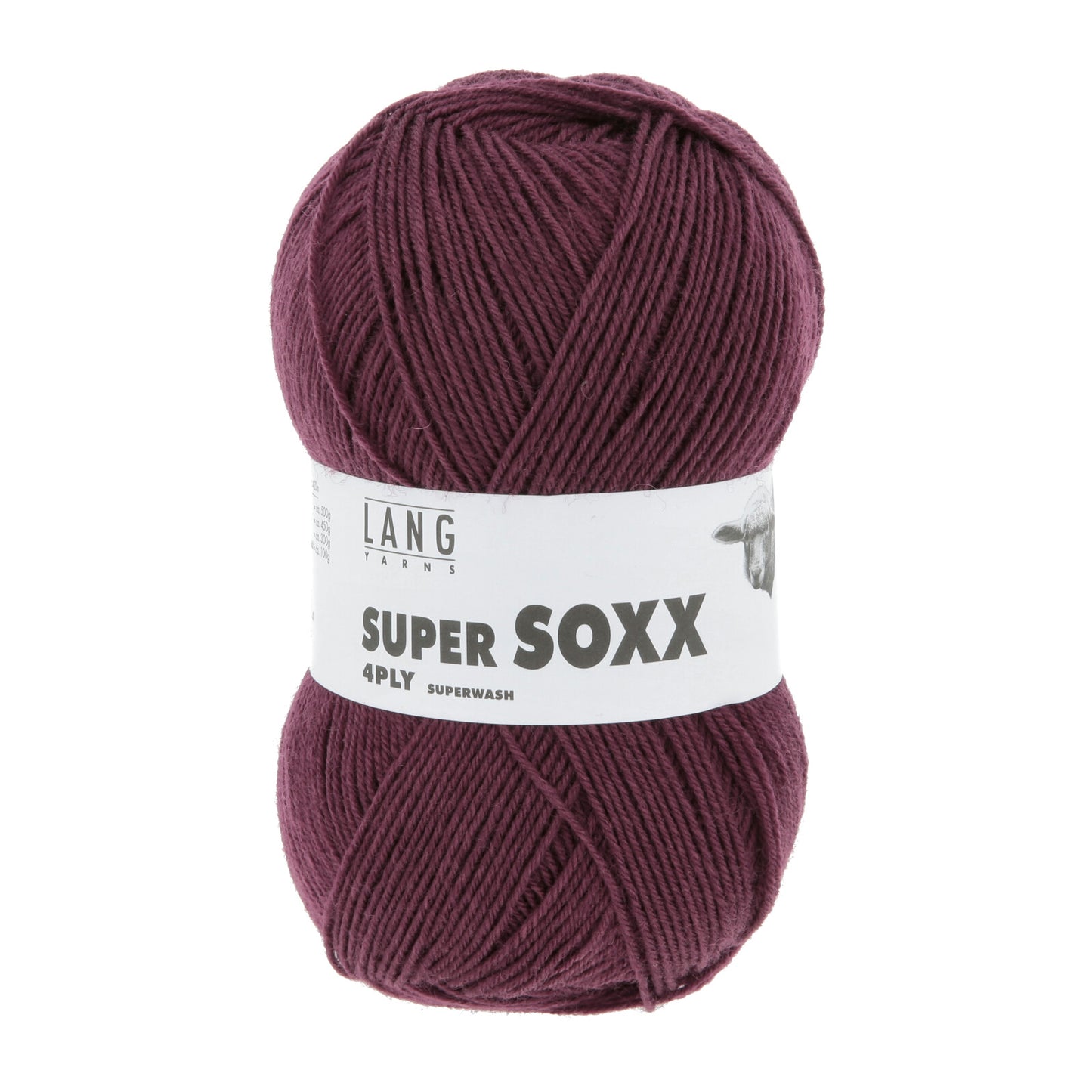 SUPER SOXX 4-FACH/4-PLY - BORDEAUX