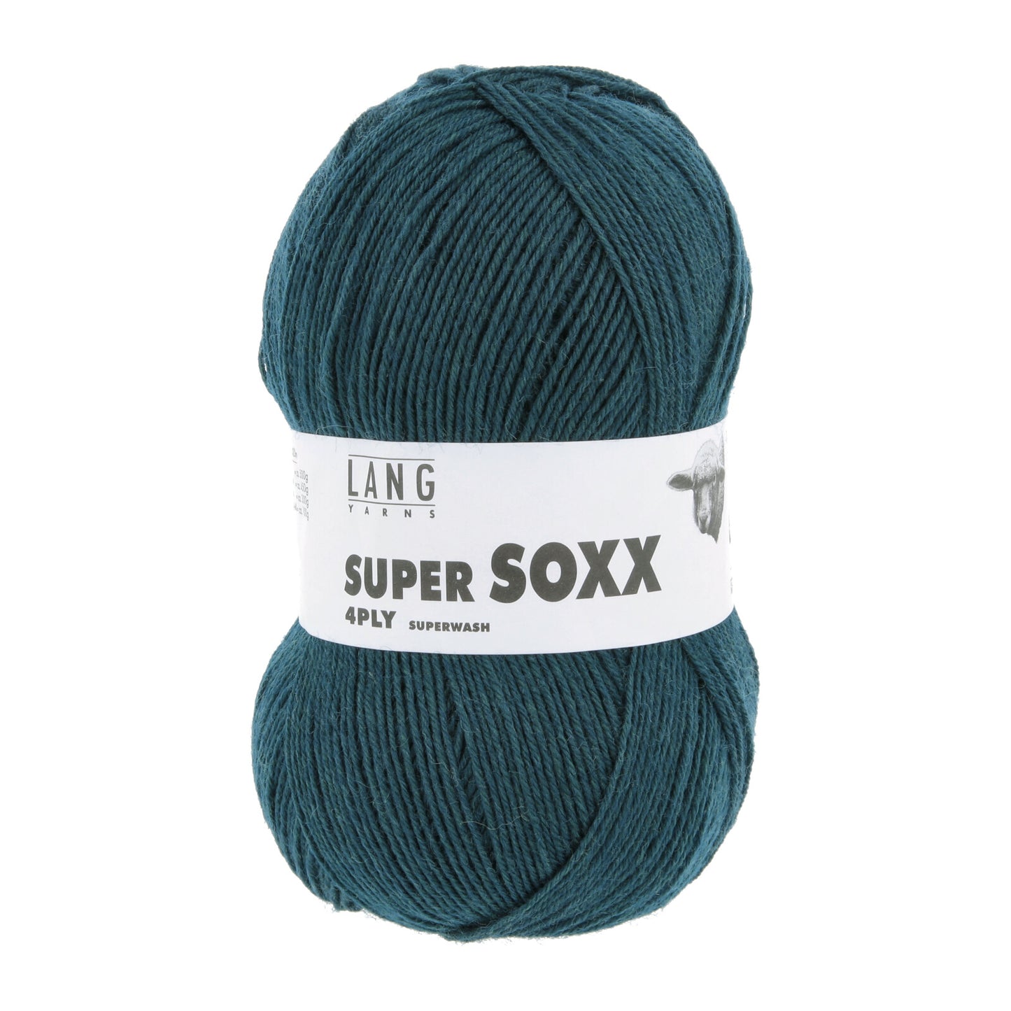 SUPER SOXX 4-FACH/4-PLY - PETROL DUNKEL