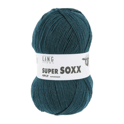 SUPER SOXX 4-FACH/4-PLY - PETROL DUNKEL