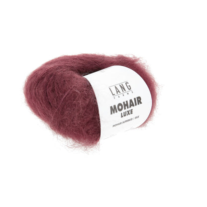 MOHAIR LUXE - Weinrot