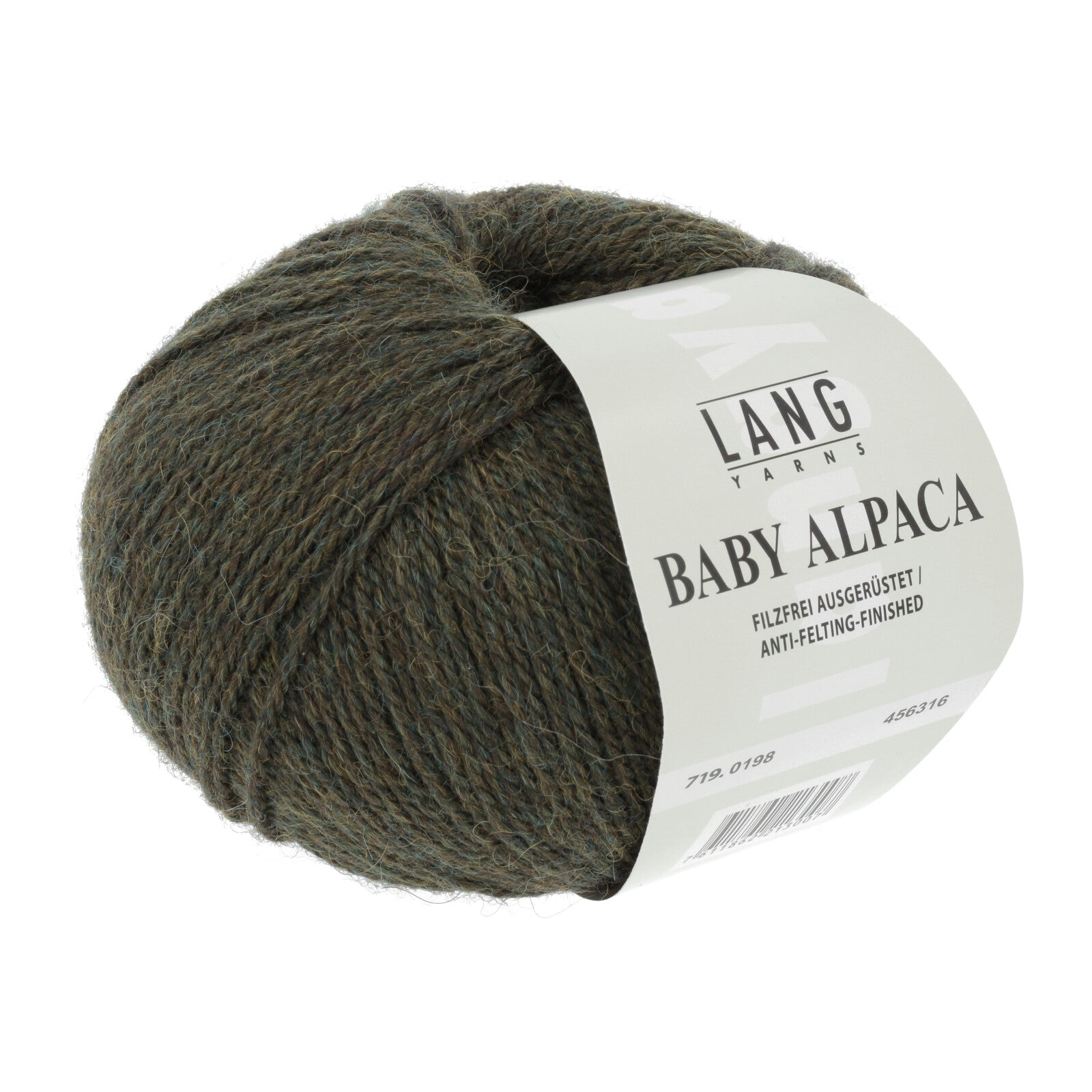 BABY ALPACA - DUNKELOLIVE MÉLANGE
