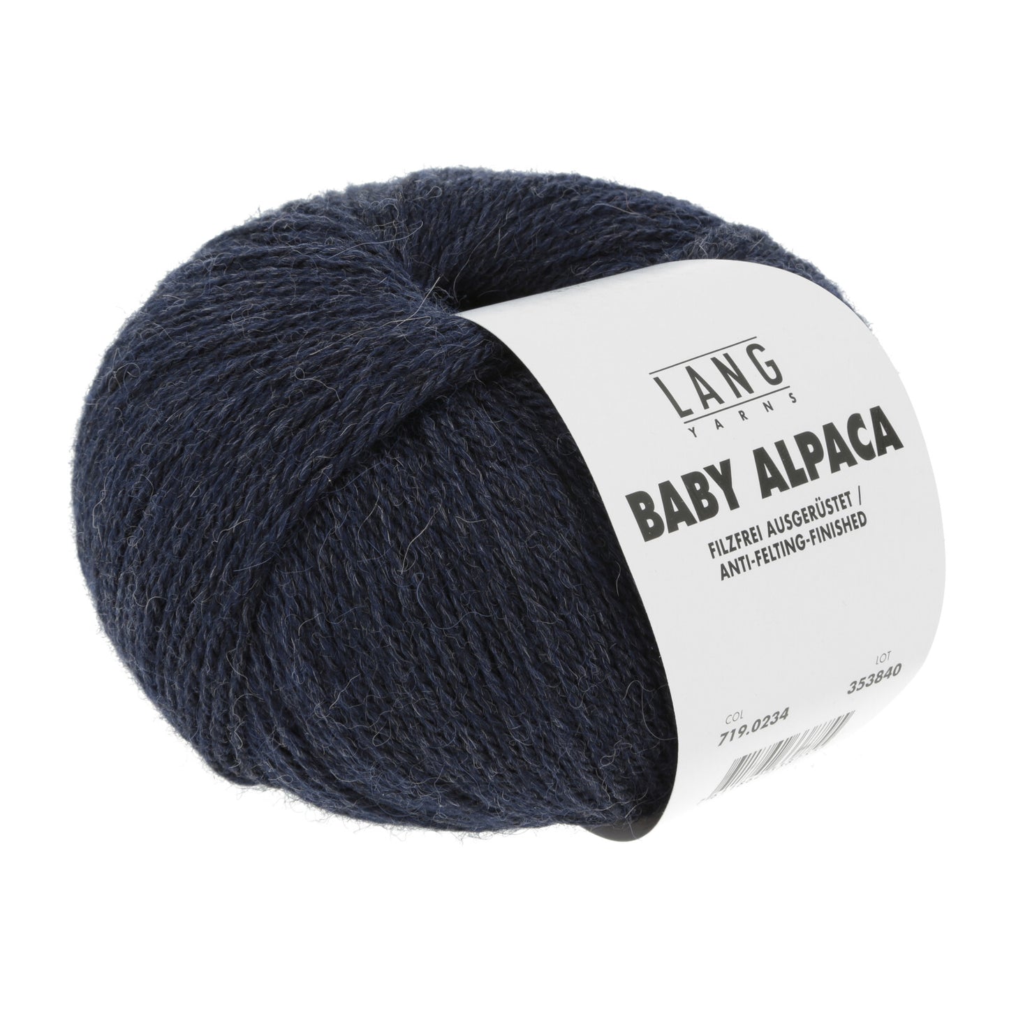 BABY ALPACA - JEANS DUNKEL MÉLANGE