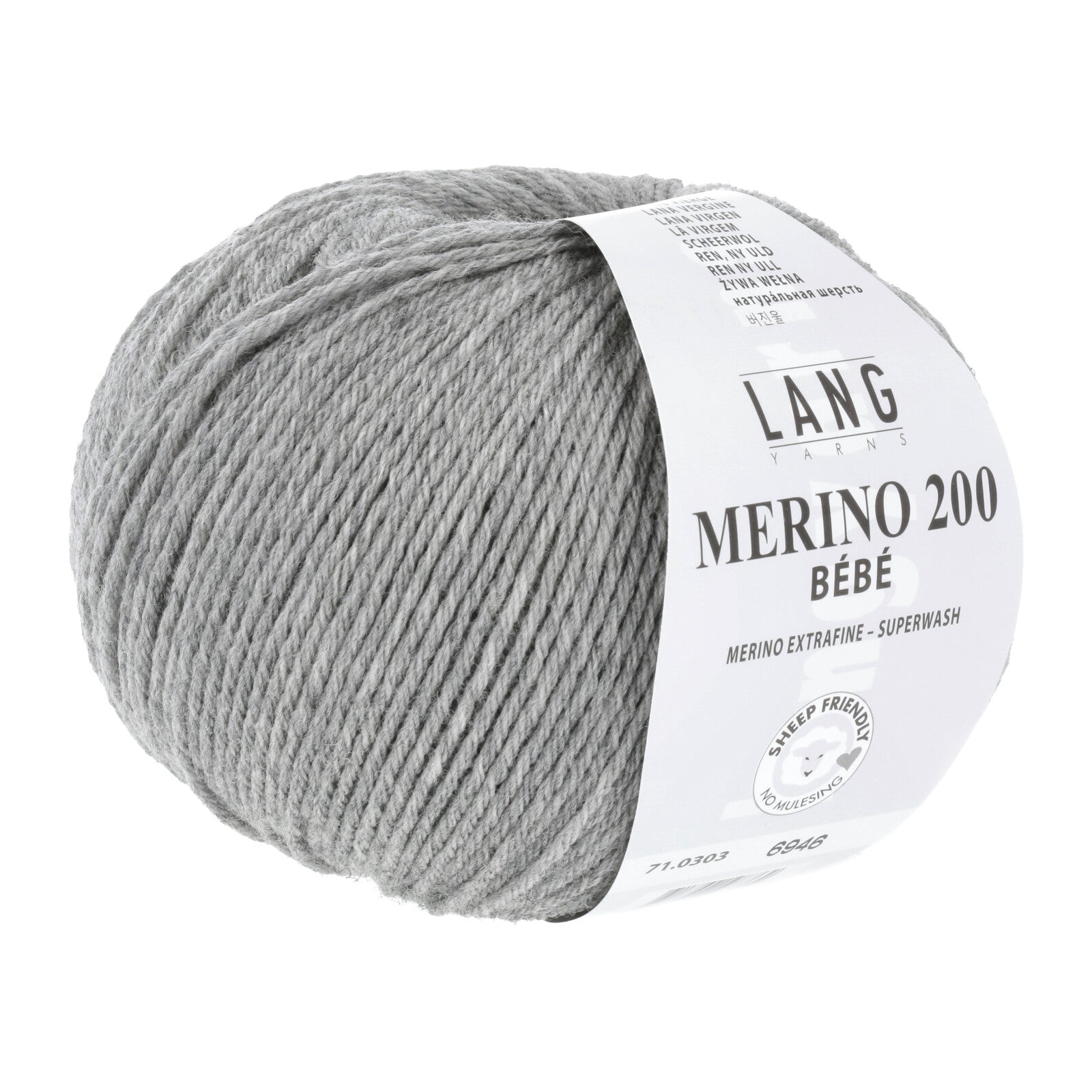 MERINO 200 BEBE - HELLGRAU MÉLANGE