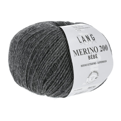 MERINO 200 BEBE - DUNKELGRAU MÉLANGE