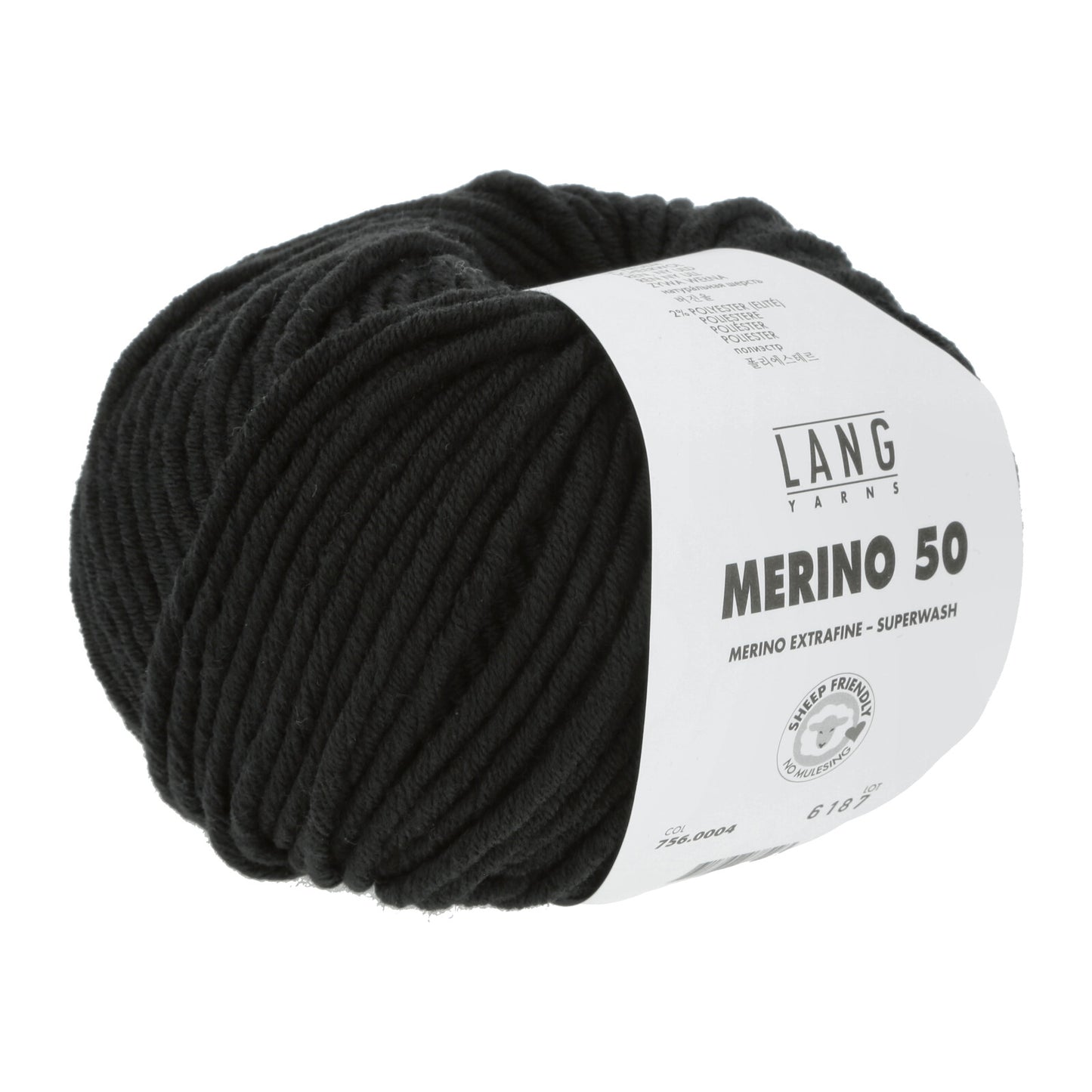 MERINO 50 - SCHWARZ
