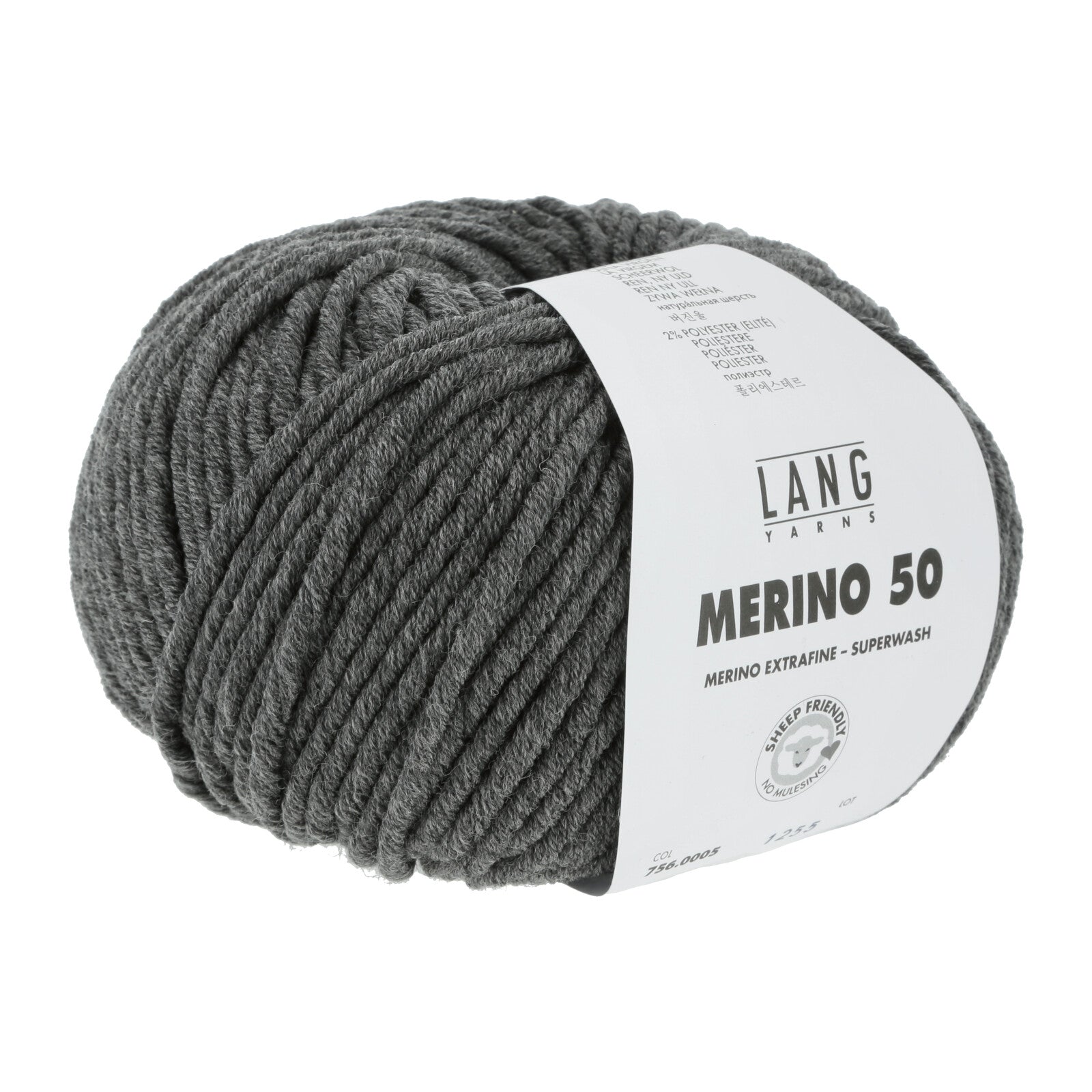 MERINO 50 - DUNKELGRAU MÉLANGE
