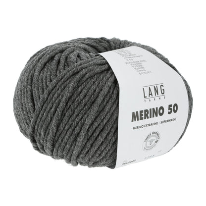 MERINO 50 - DUNKELGRAU MÉLANGE