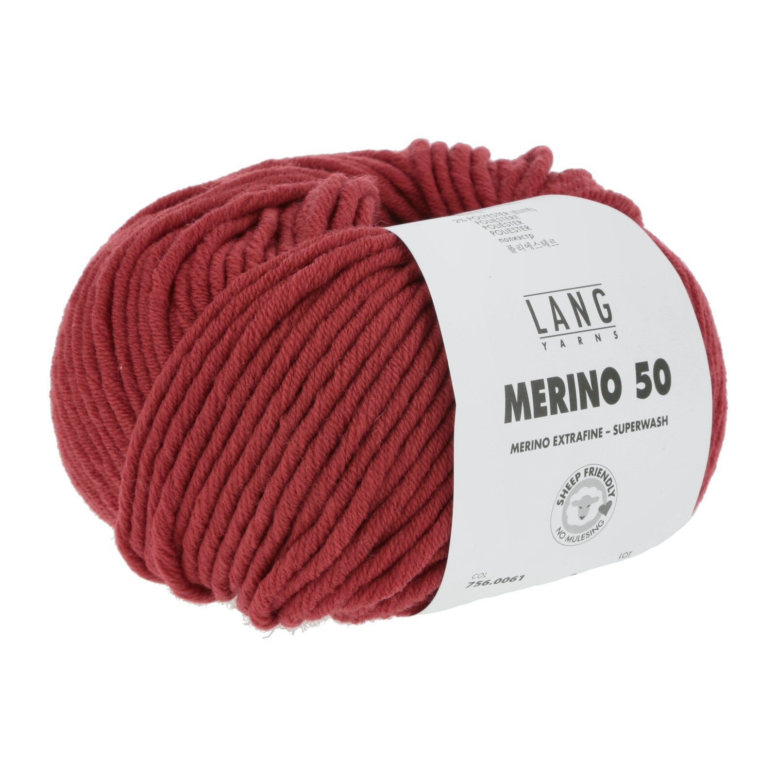 MERINO 50 - DUNKELROT