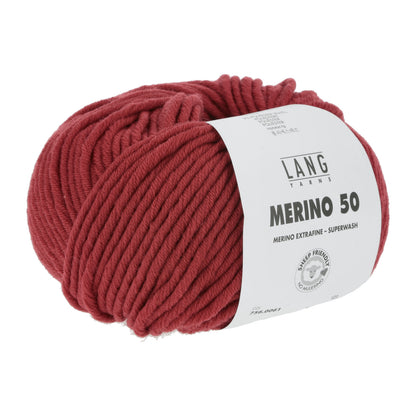 MERINO 50 - DUNKELROT