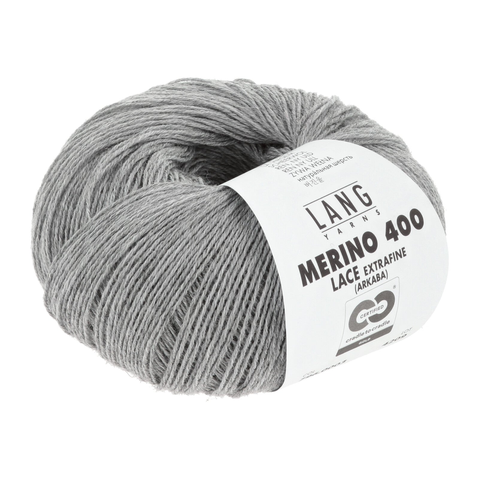 MERINO 400 LACE - HELLGRAU MÉLANGE