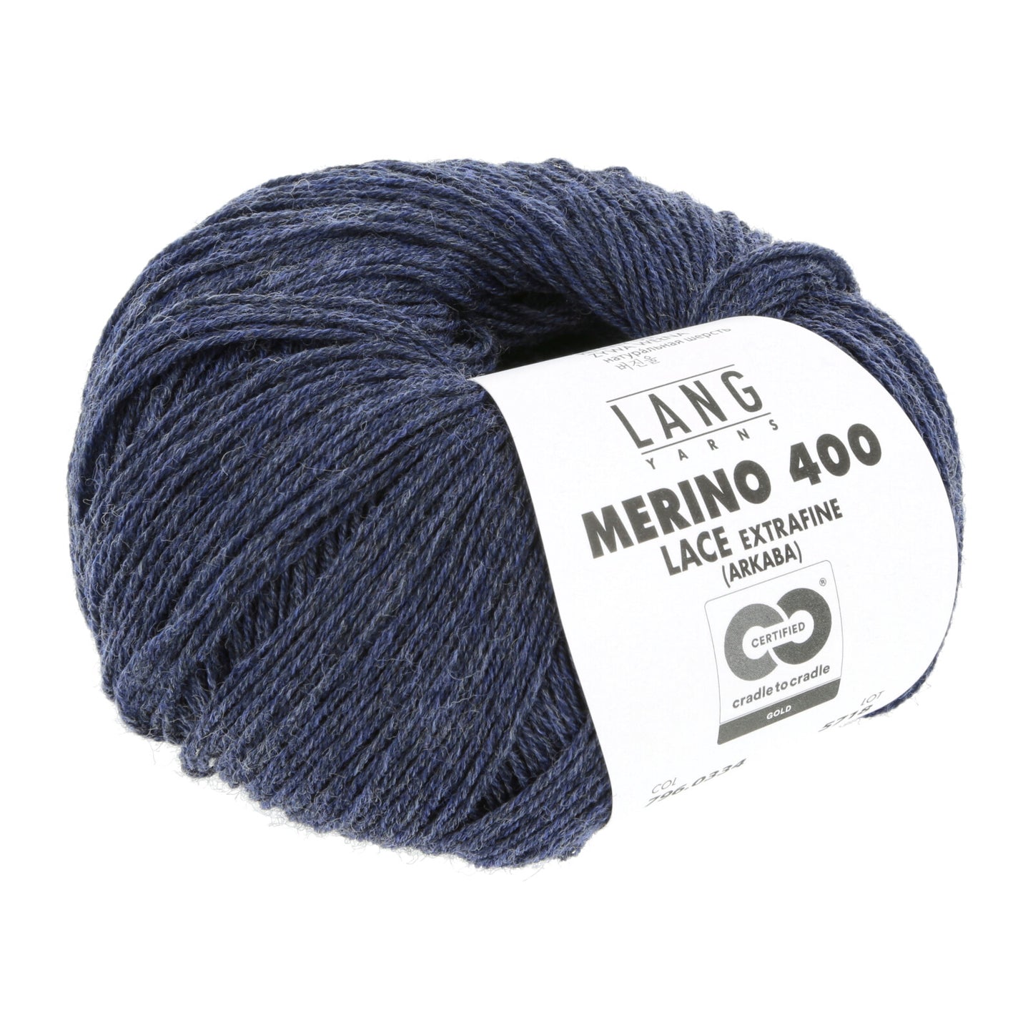 MERINO 400 LACE - JEANS DUNKEL MÉLANGE