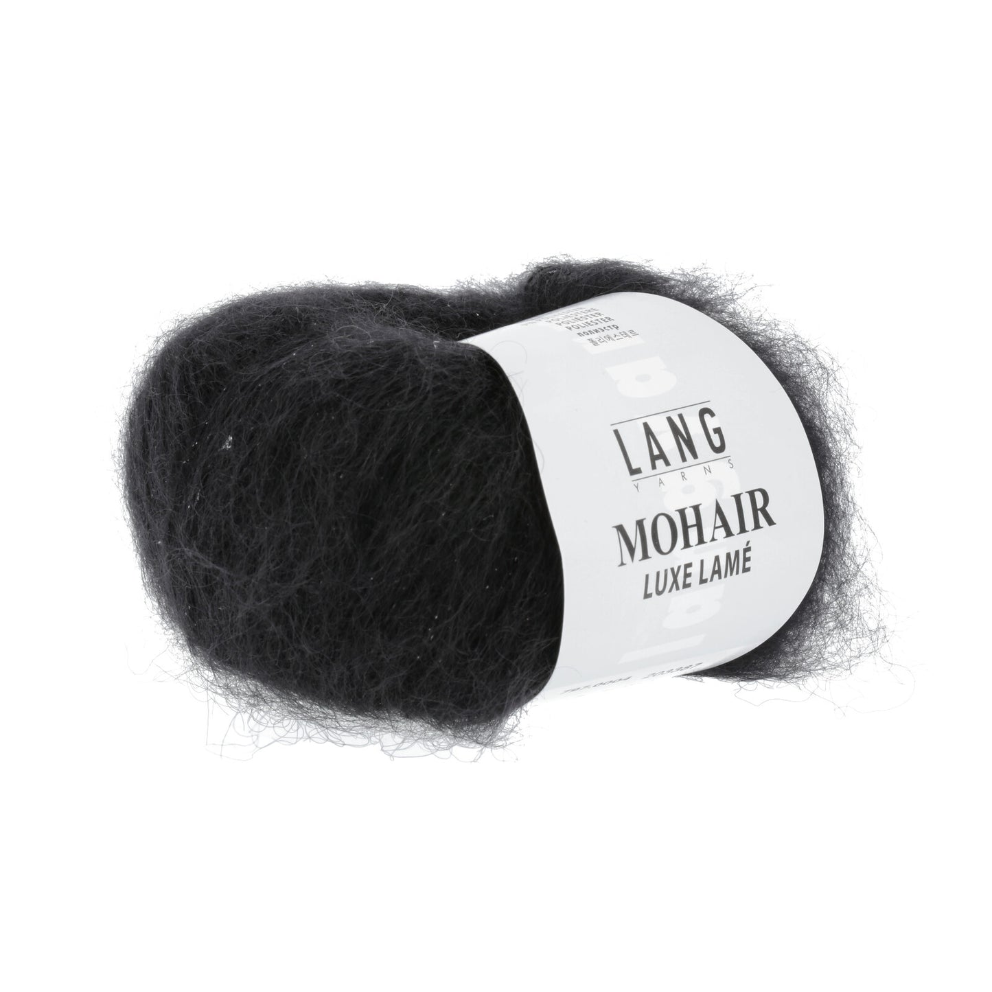 MOHAIR LUXE LAME - SILBER - SCHWARZ