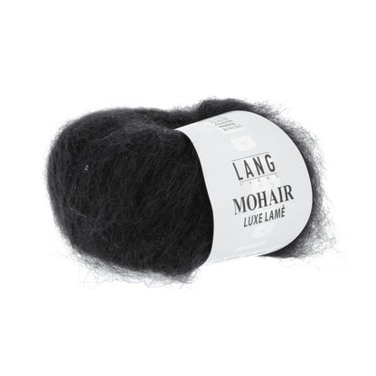 MOHAIR LUXE LAME - SILBER - SCHWARZ