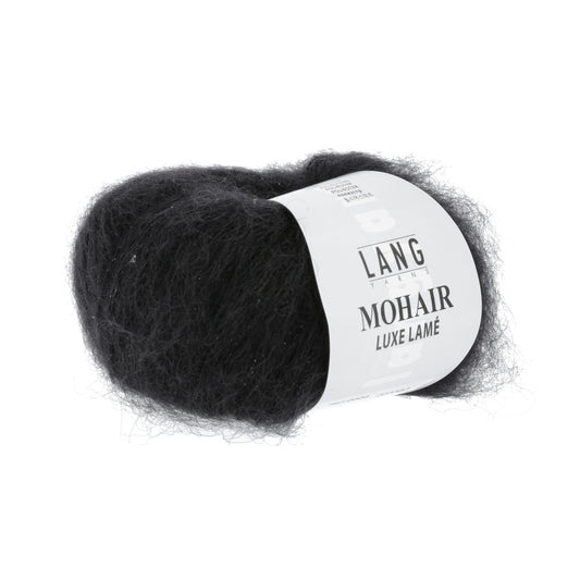 MOHAIR LUXE LAME - SILBER - SCHWARZ