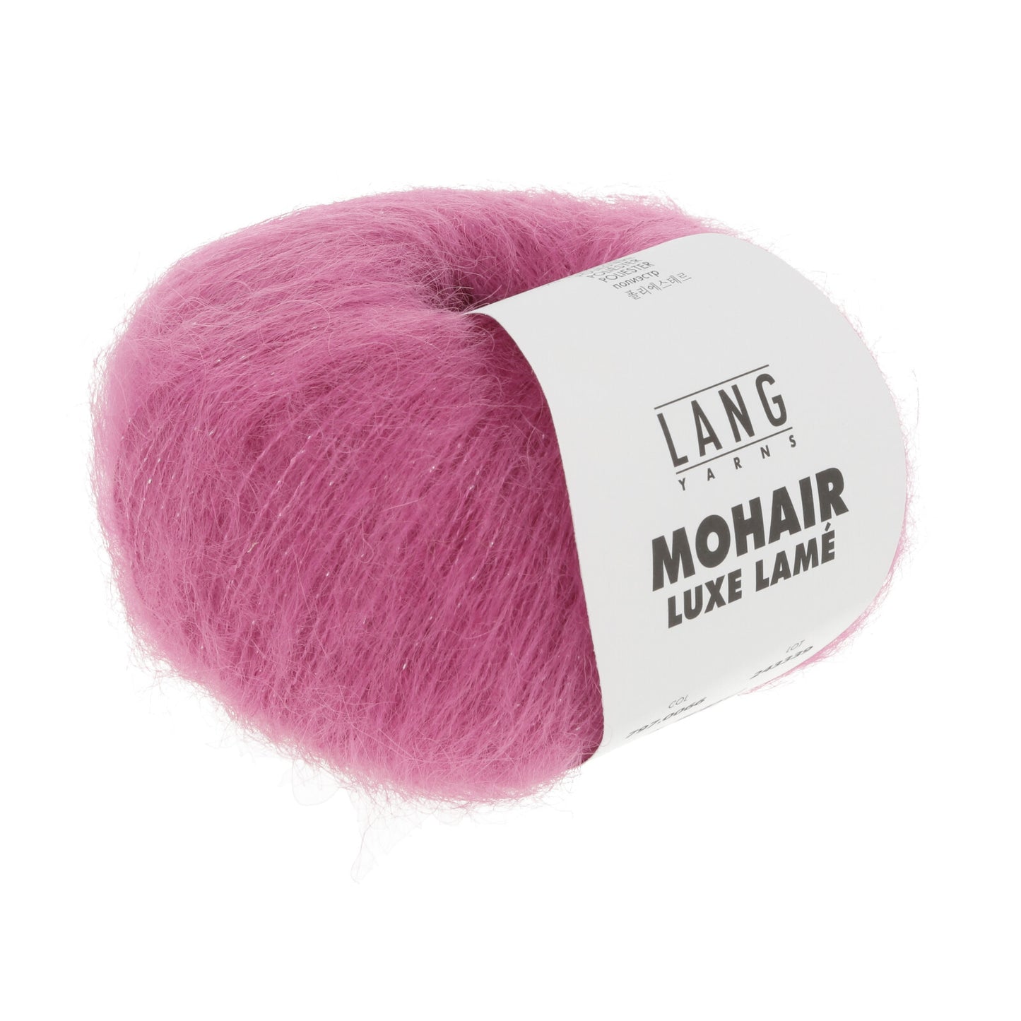 MOHAIR LUXE LAME - SILBER - PINK