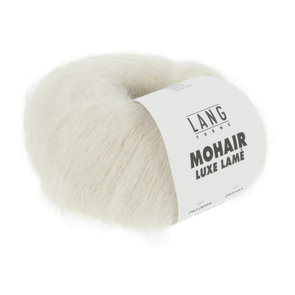 MOHAIR LUXE LAME - SILBER - OFFWHITE