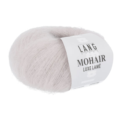 MOHAIR LUXE LAME - SILBER - ROSA