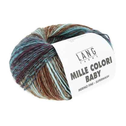 MILLE COLORI BABY - GRÜN/AUBERGINE/ZIEGEL
