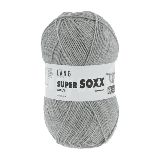 SUPER SOXX 6-FACH/6-PLY - GRAU MÉLANGE