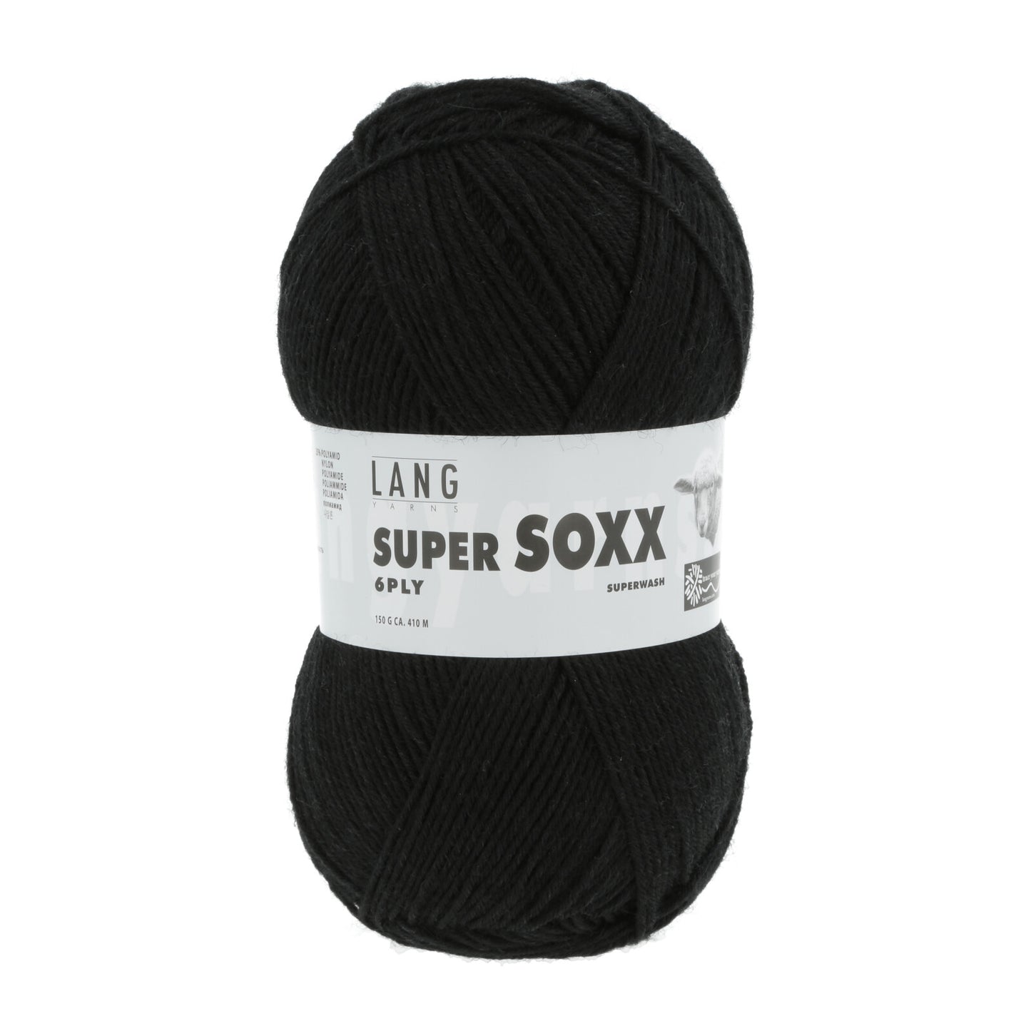 SUPER SOXX 6-FACH/6-PLY - SCHWARZ