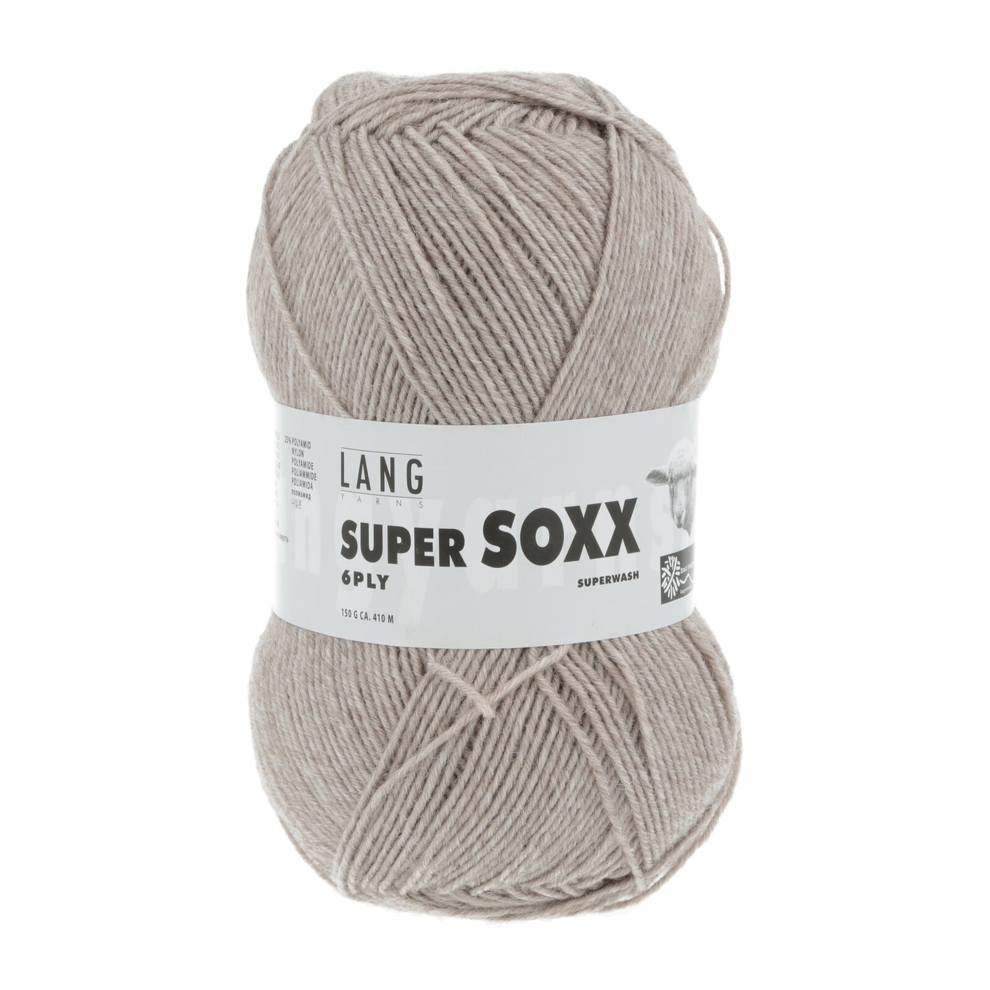SUPER SOXX 6-FACH/6-PLY - SAND MÉLANGE