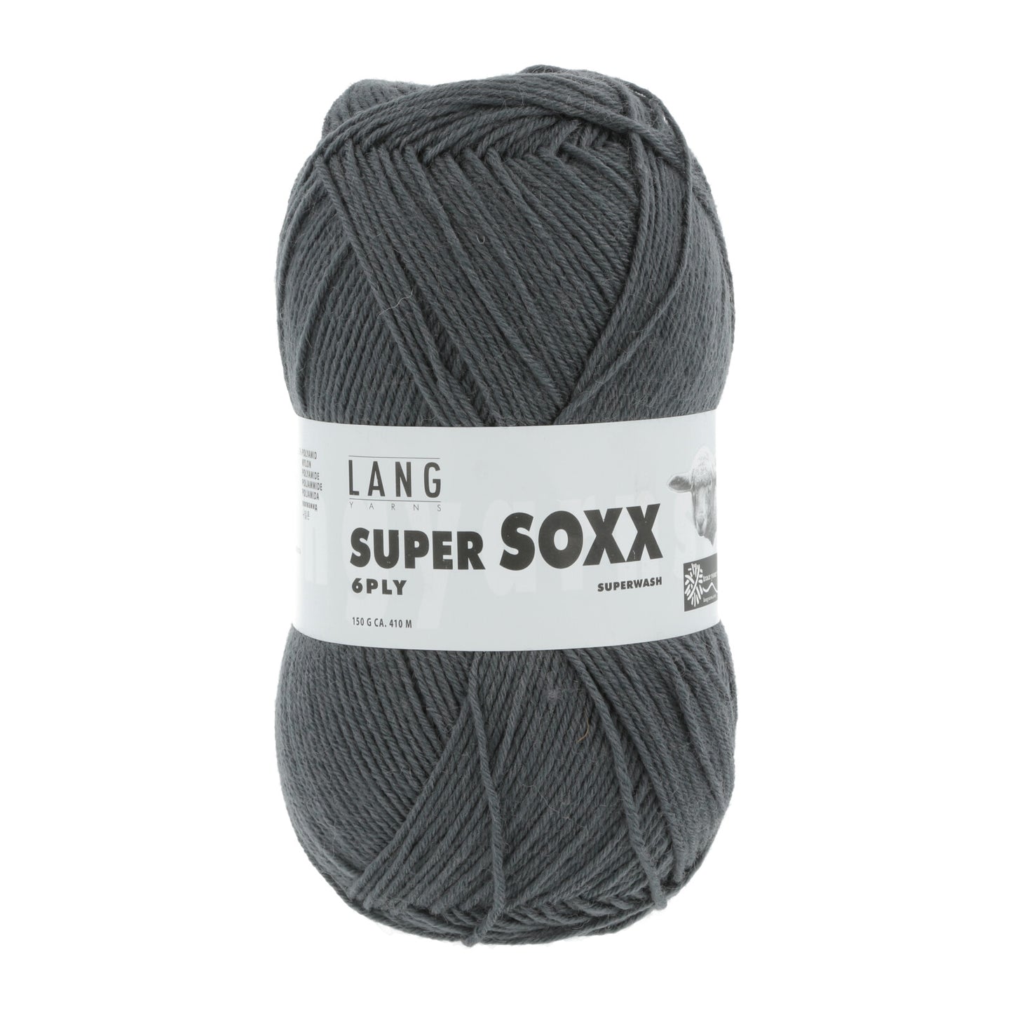 SUPER SOXX 6-FACH/6-PLY - GRAU