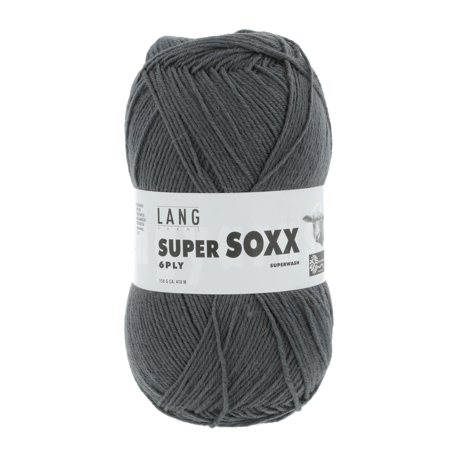 SUPER SOXX 6-FACH/6-PLY - GRAU