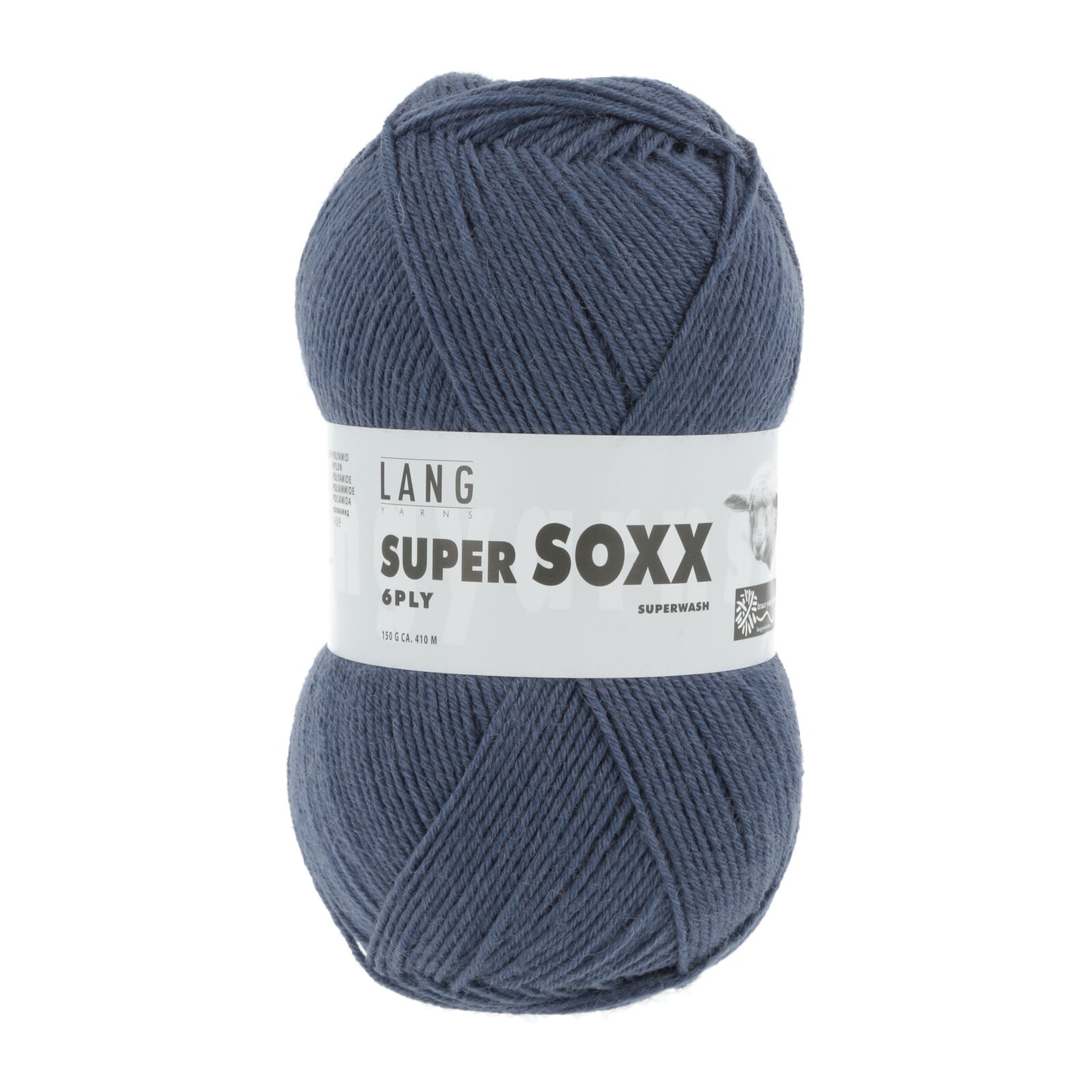 SUPER SOXX 6-FACH/6-PLY - JEANS DUNKEL