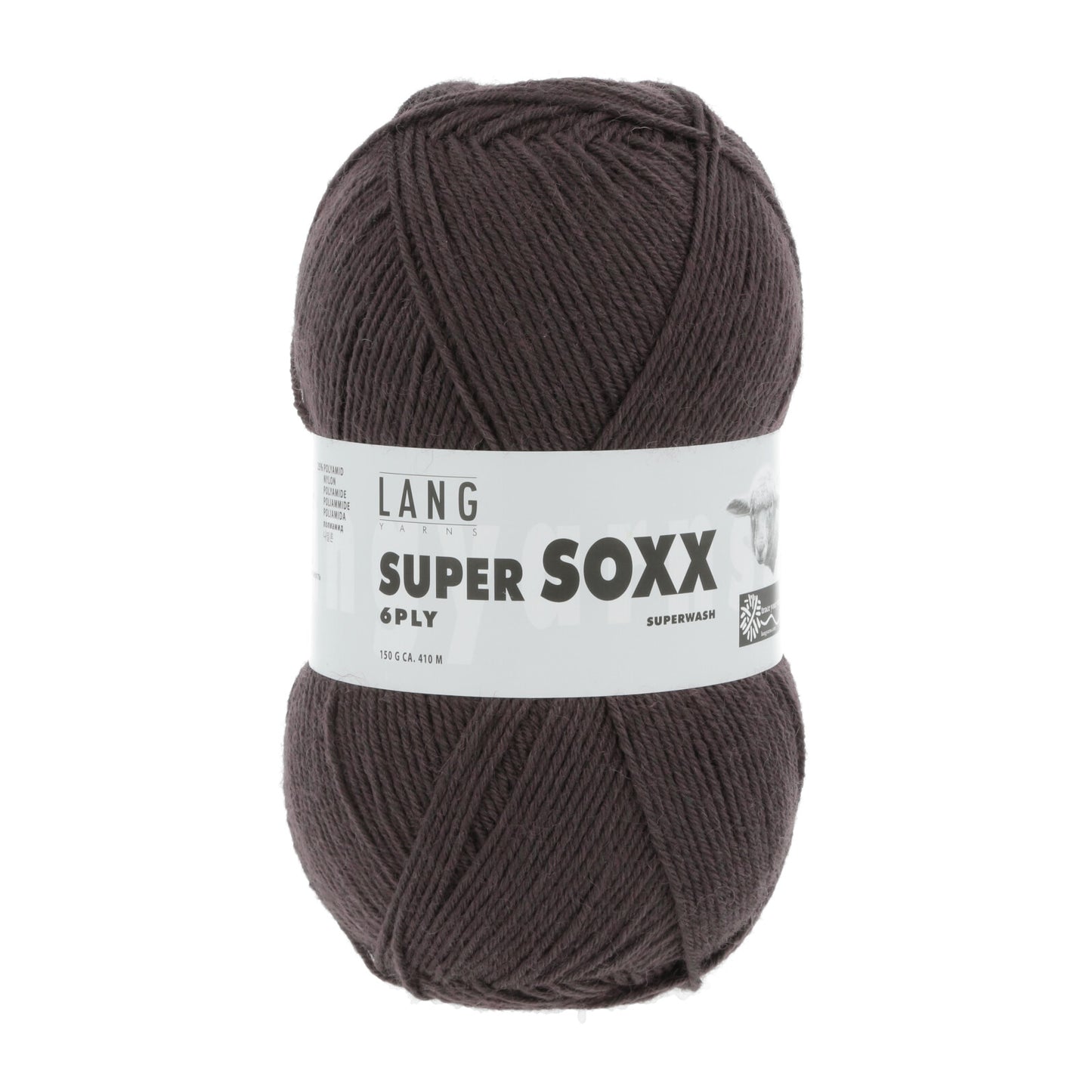 SUPER SOXX 6-FACH/6-PLY - BRAUN