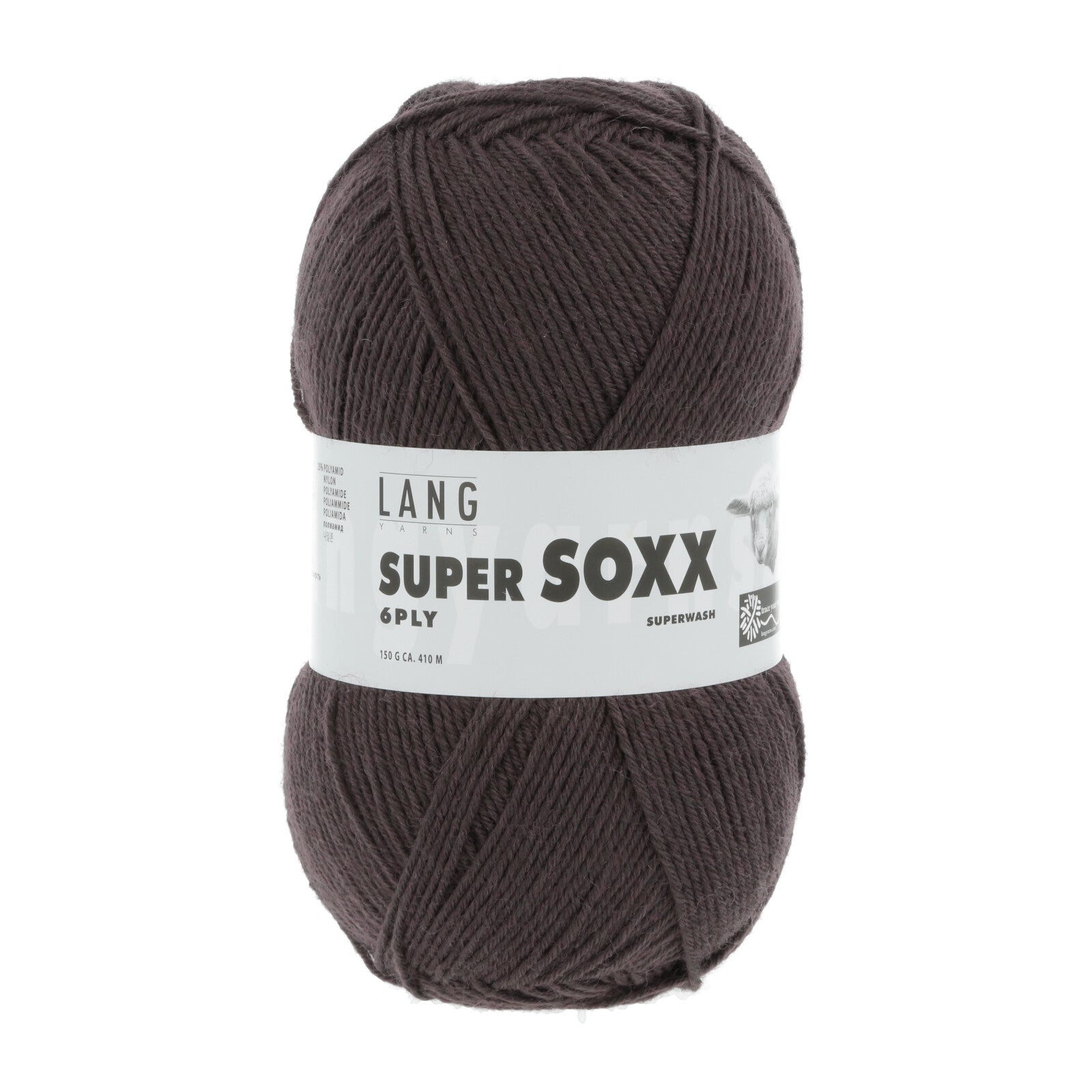 SUPER SOXX 6-FACH/6-PLY - BRAUN