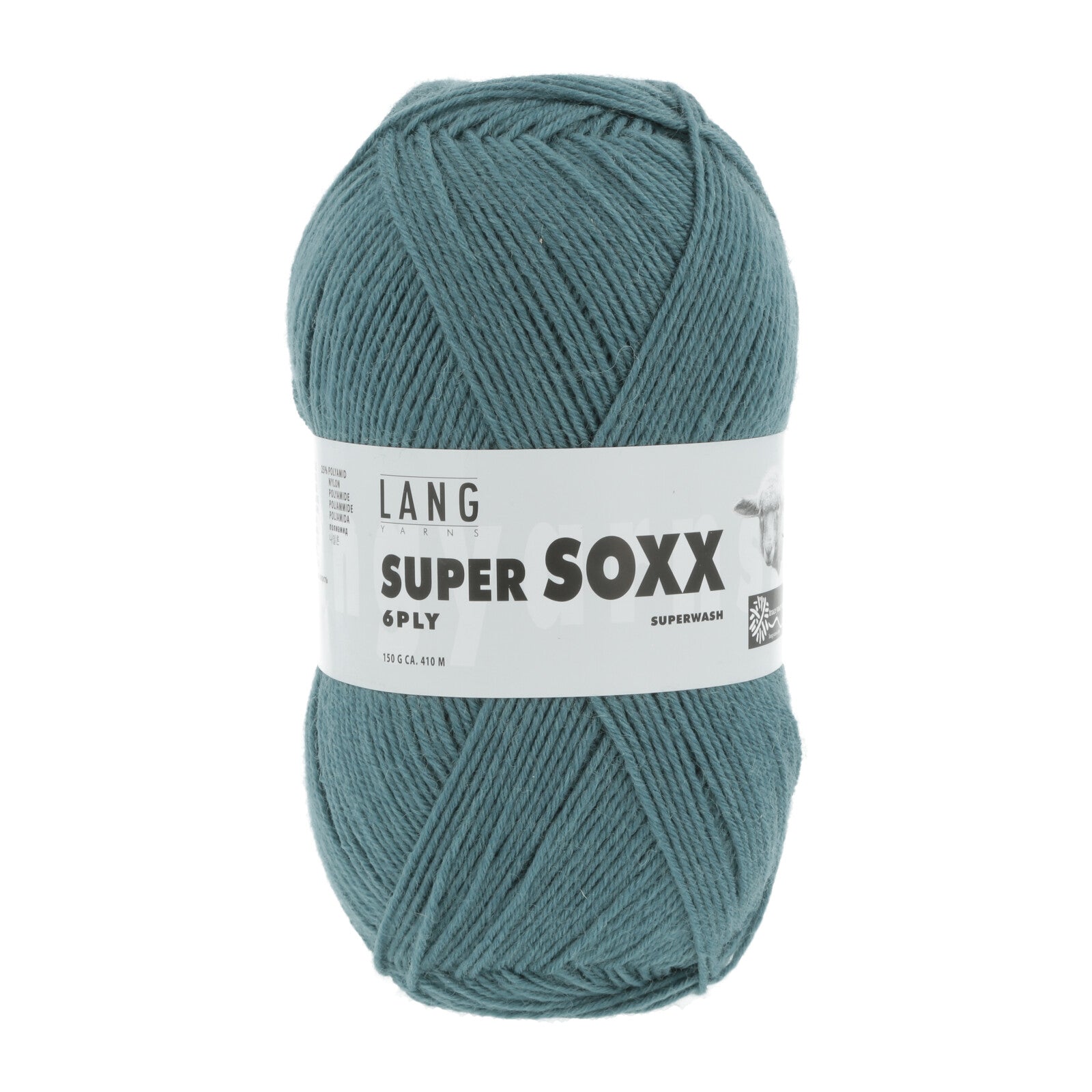 SUPER SOXX 6-FACH/6-PLY - PETROL