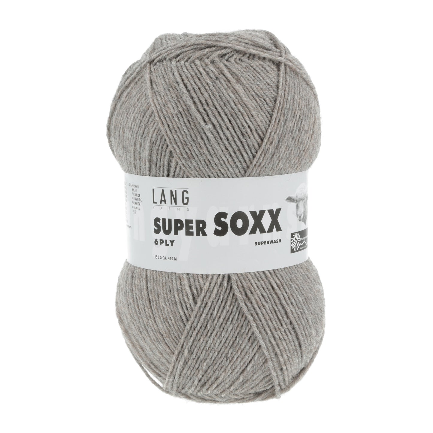 SUPER SOXX 6-FACH/6-PLY - BEIGE MÉLANGE