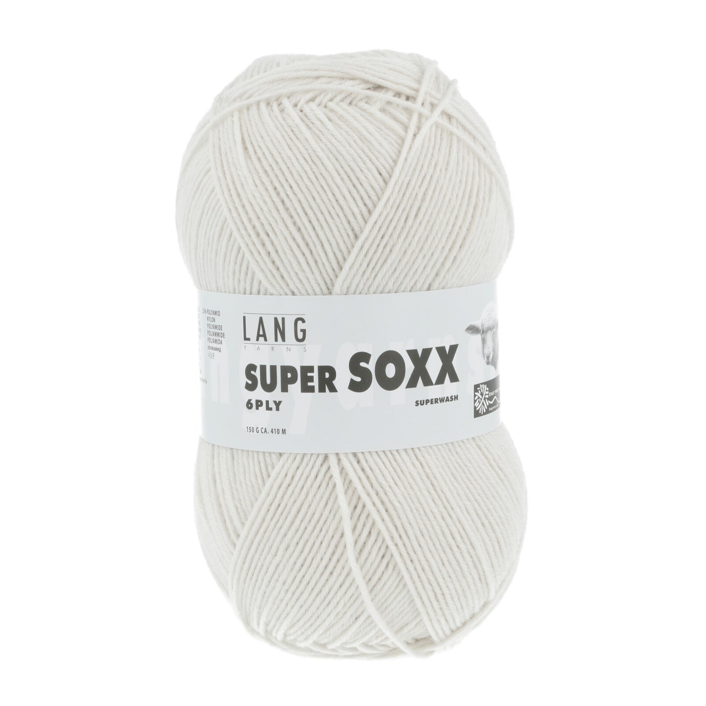 SUPER SOXX 6-FACH/6-PLY - SILBER