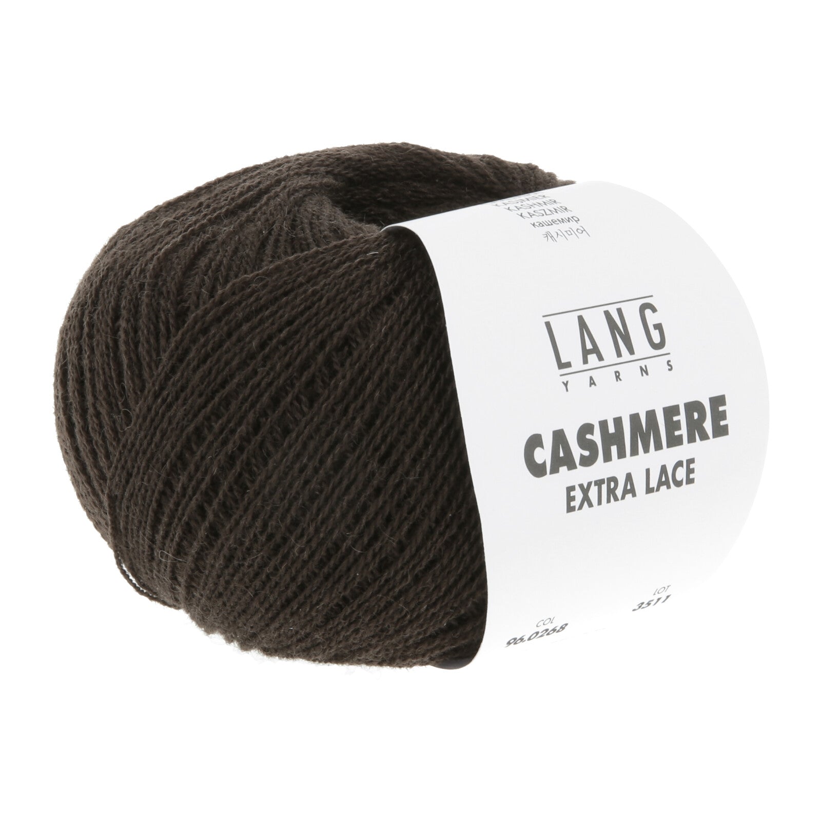 CASHMERE EXTRA LACE - DUNKELBRAUN MÉLANGE